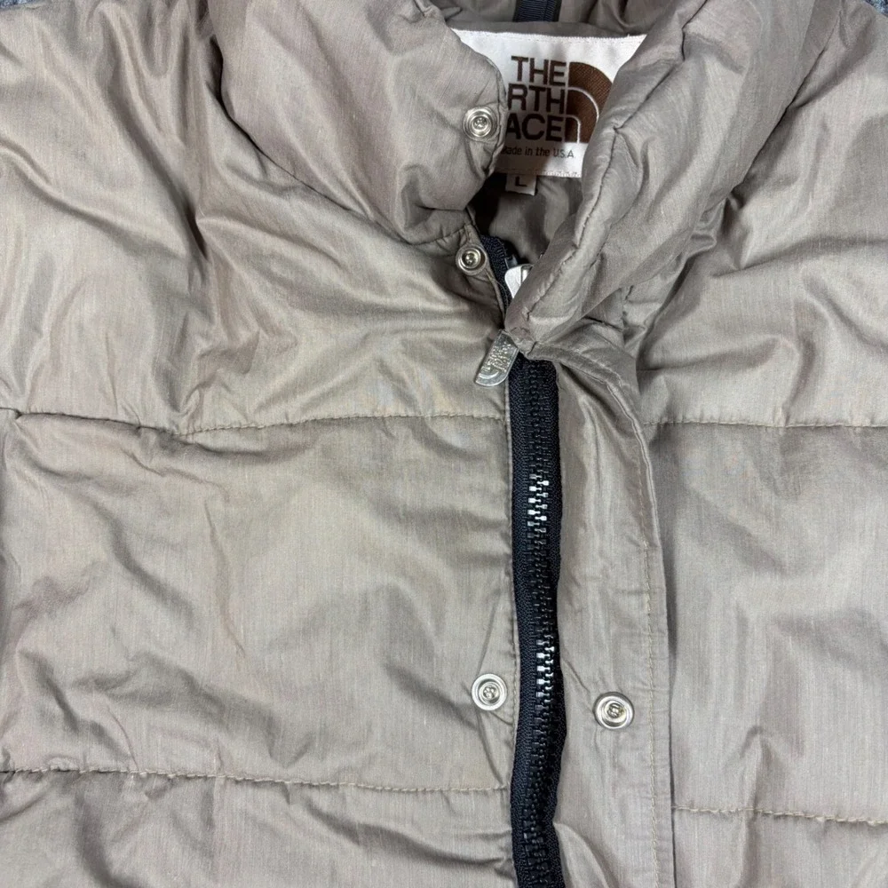 Vintage The North Face Jacket Men's L Brown Puffer 80s Rare Brown Label